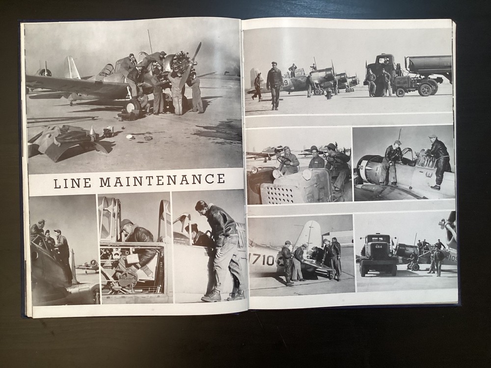 WWII Army Air Force Walnut Ridge Basic Flying School 1943 CLASS 43-E HC Book