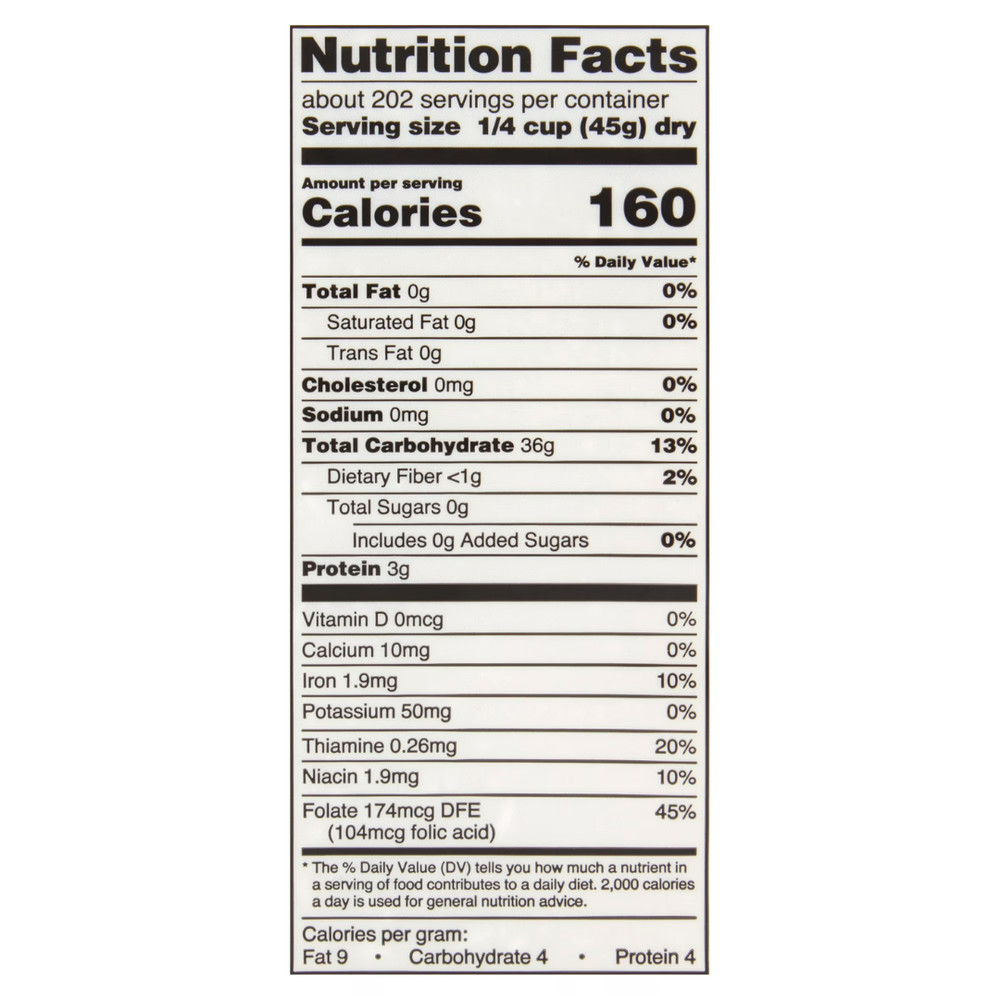 (3 pack) Great Value Long Grain Enriched Rice, 20 lb