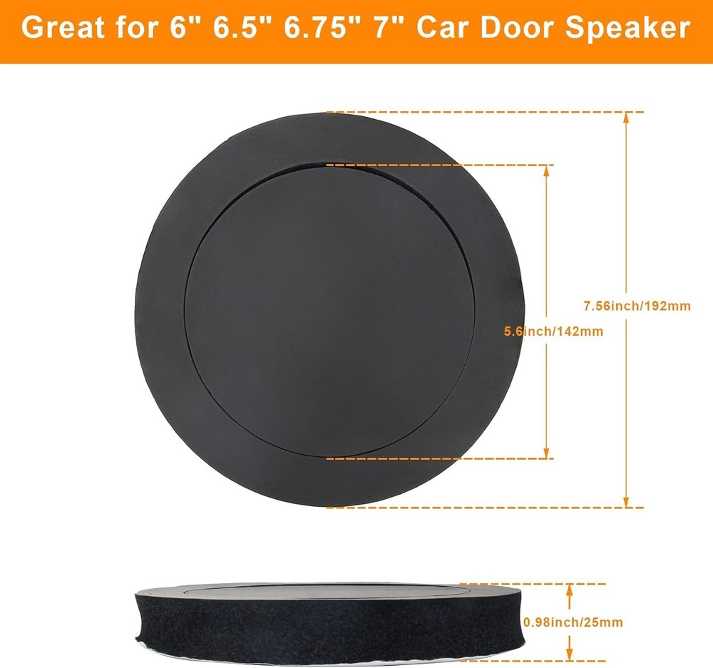High Rebound Sponge Speaker Fast Rings - 4Pcs Pack for Enhanced Audio Experience