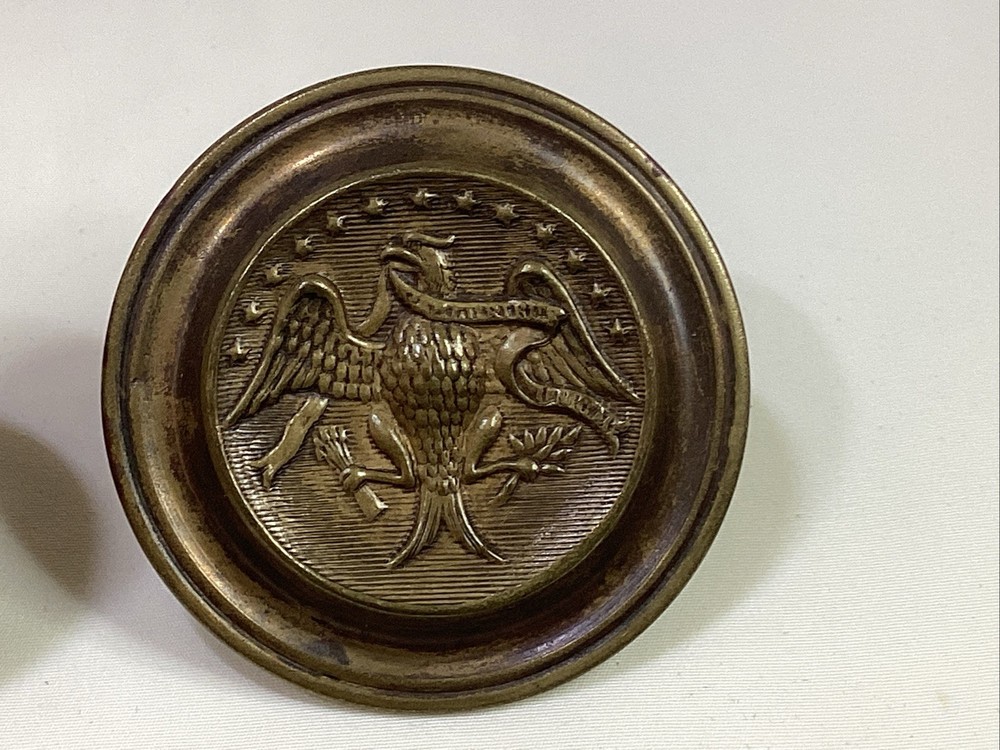 2 Antique 13 STAR EAGLE BRASS HEPPLEWHITE Style DRAWER PULLS