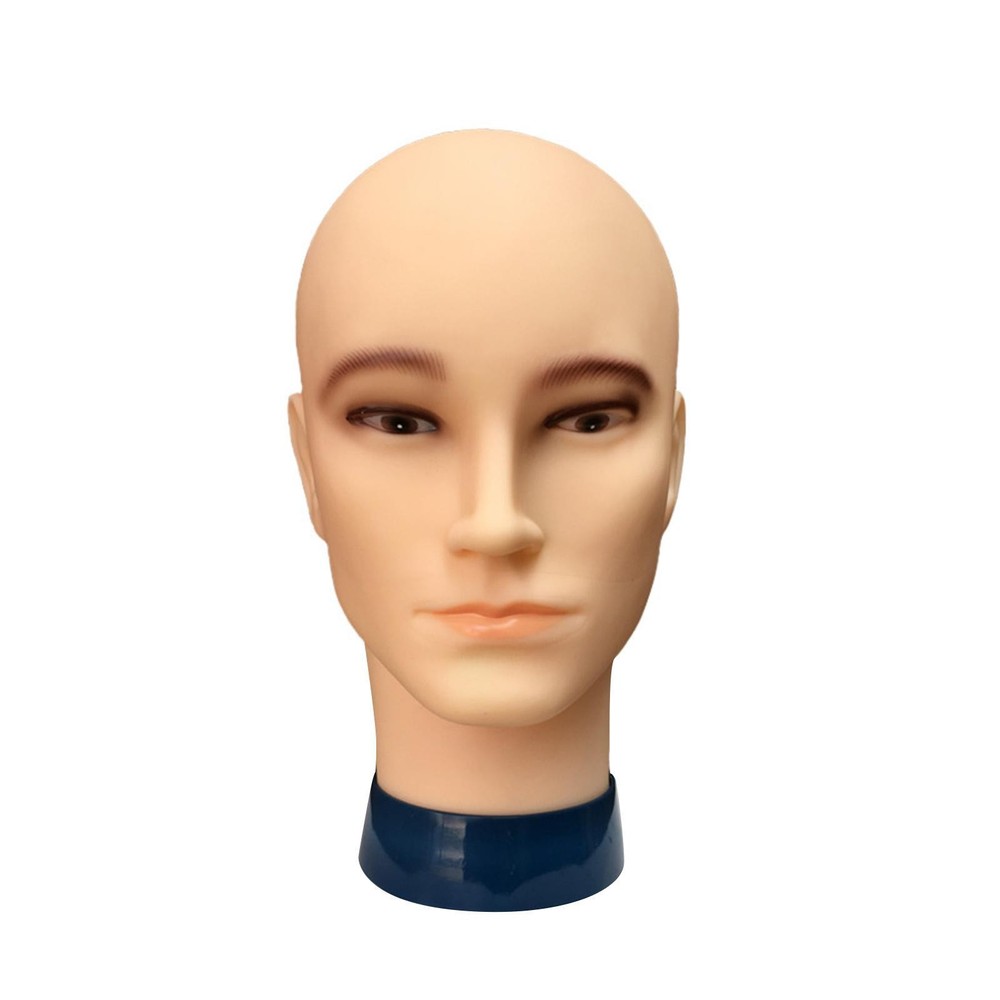 Male Bald Mannequin Head Hat Display Rack Training Head