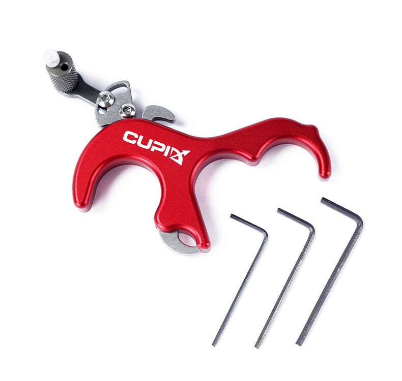 Archery Release Aids 3 Finger Grip Thumb Trigger Caliper Compound Bow Hunting