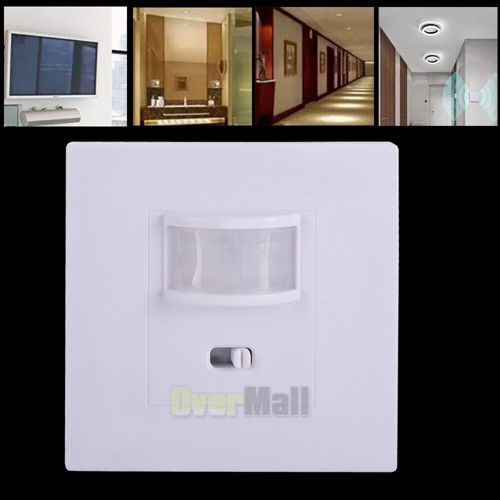 PIR Infrared Motion Sensor Detector Wall Lighting Switch Automatic ON/OFF Home