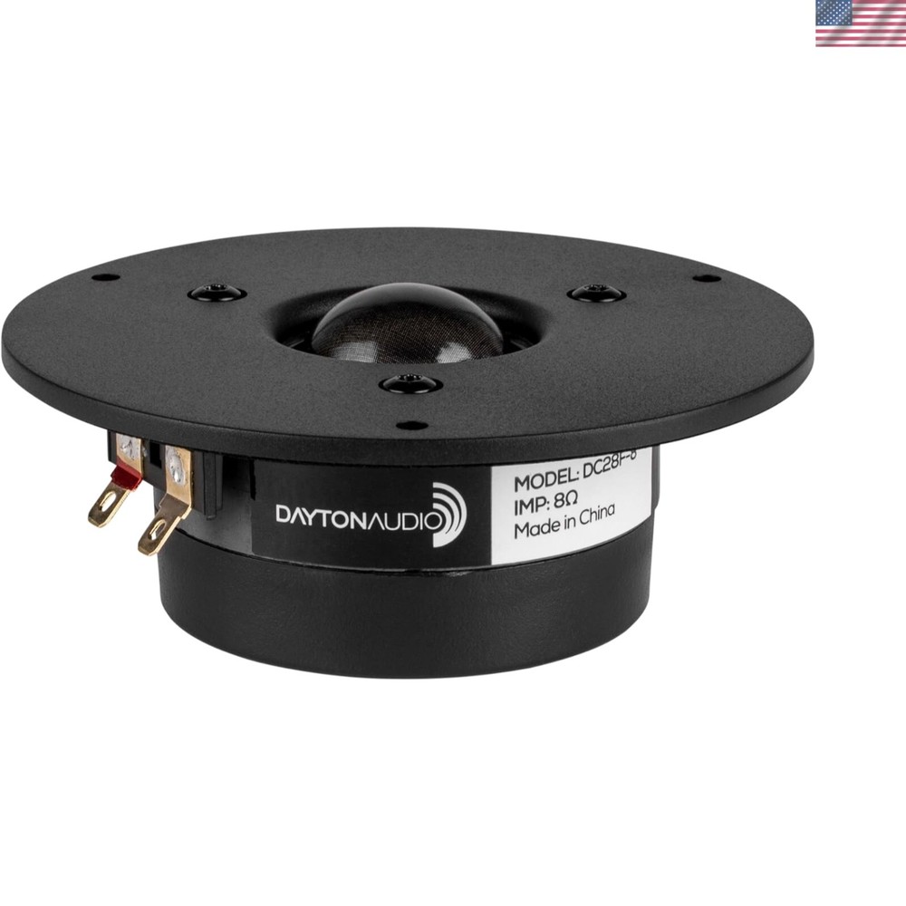 1-1/8" Silk Dome Tweeter - Smooth Frequency Response, Voice Control Enabled