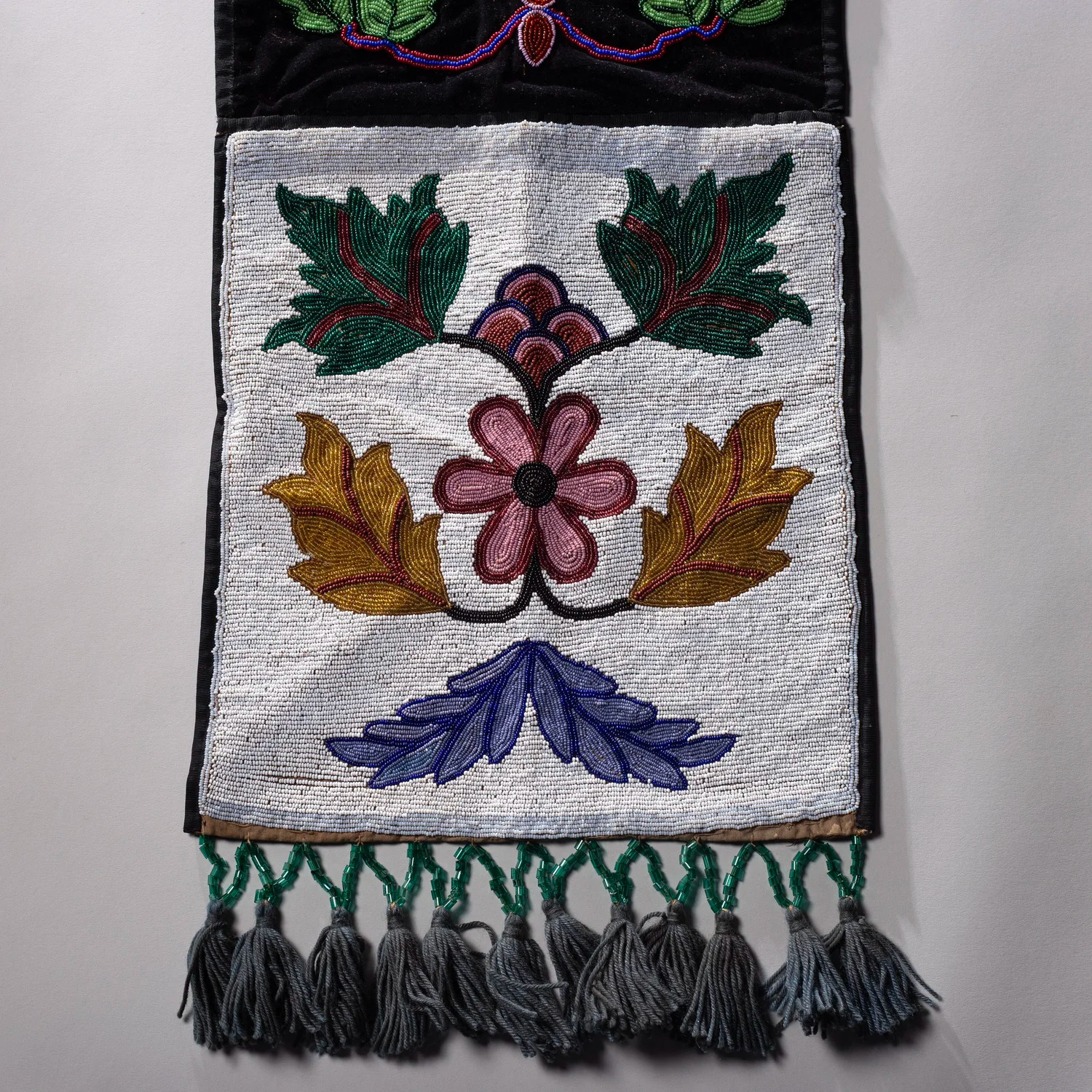 BEADED BANDOLIER BAG