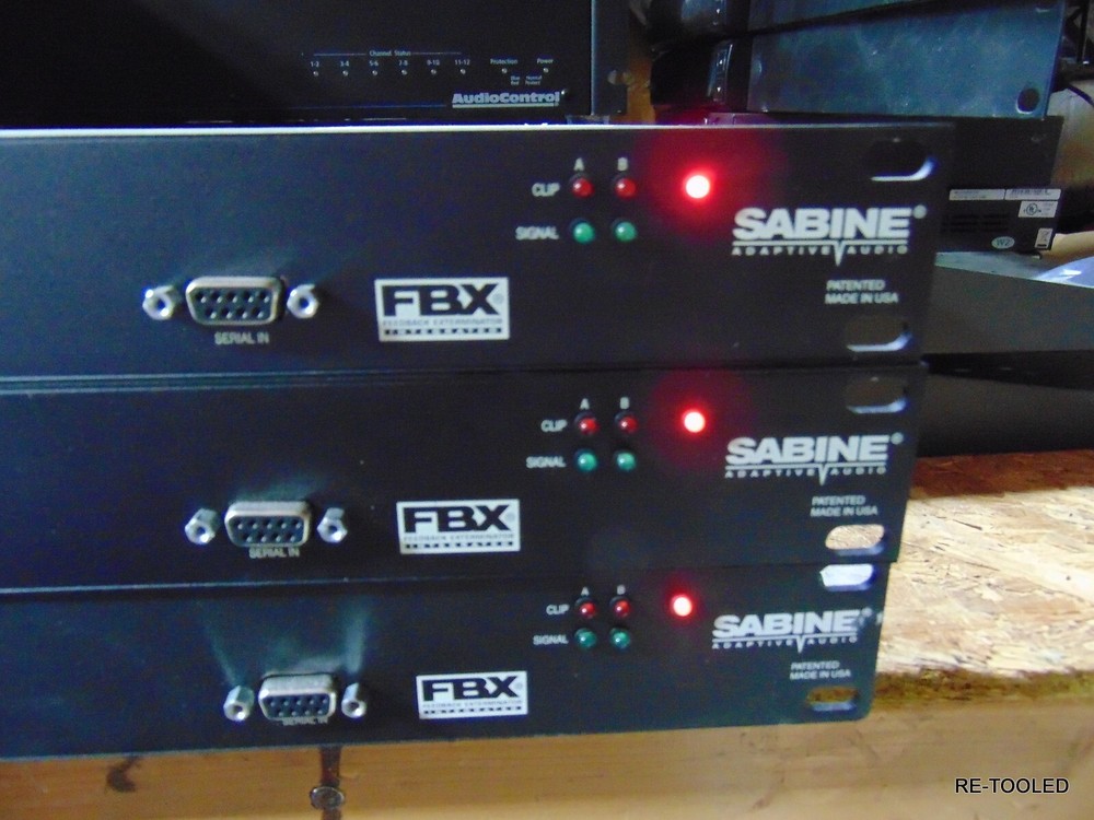 (1) Sabine FBX Compressor Delay Crossover Digital Process GRQ3122S Graphic-Q2 EQ