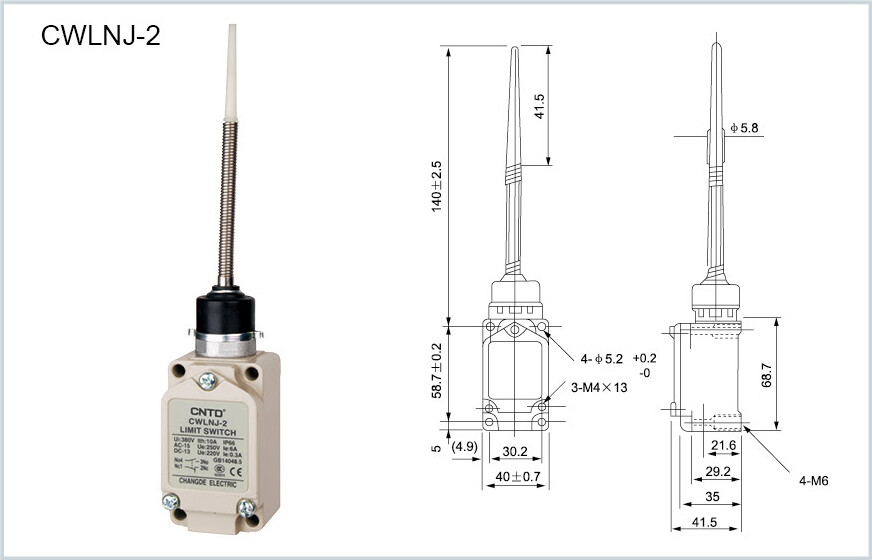 1PCS Micro Limit Switch CWLNJ-2