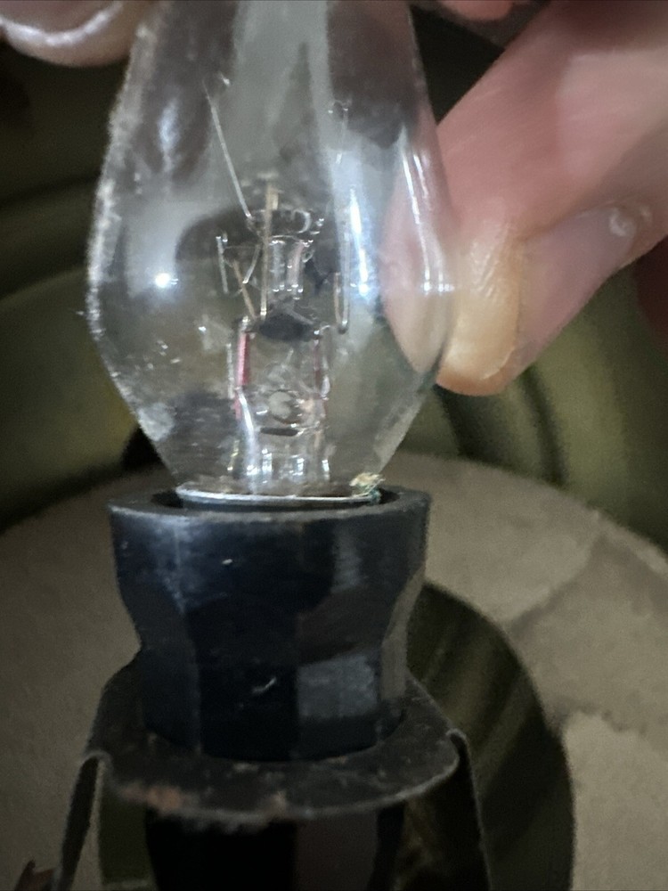 Mid Century Flame Atomic Table Lamp Usa Modern Rare