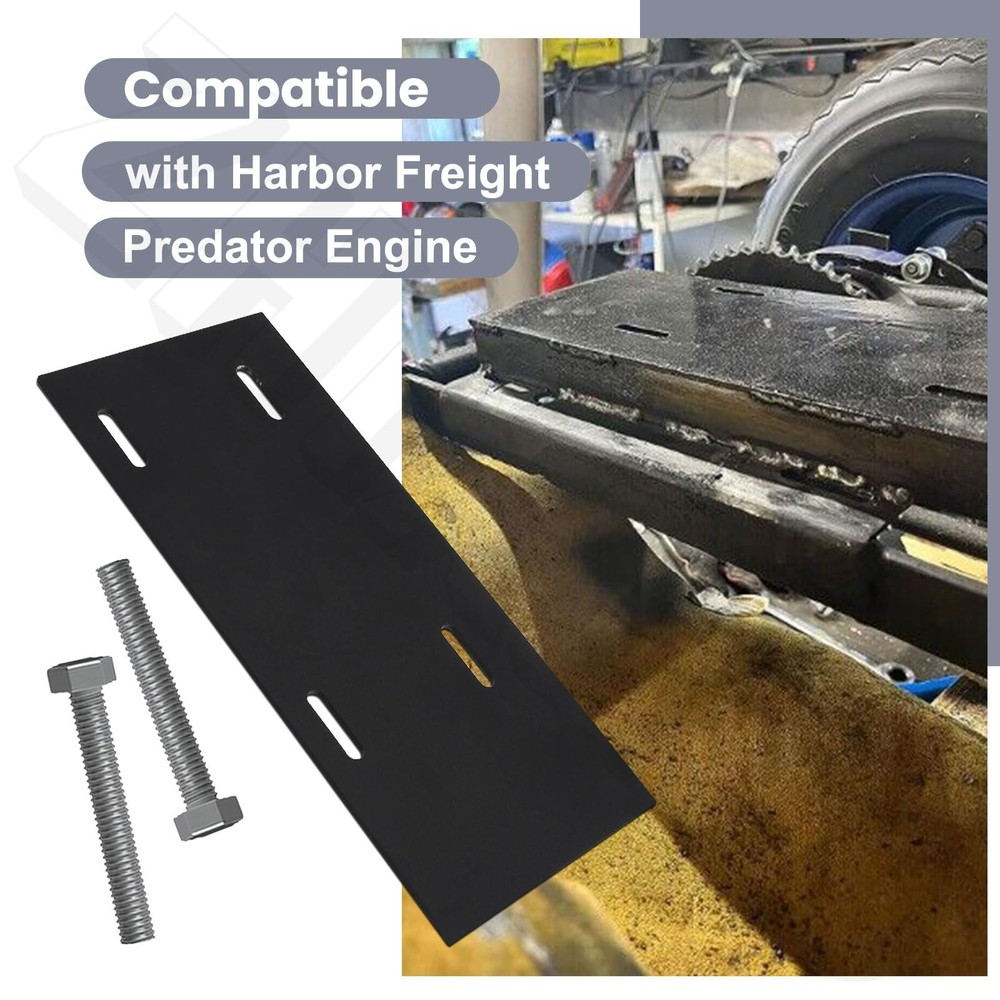 Mounting Plate Kit Compatible with Harb-or Freight Predator Engine Black