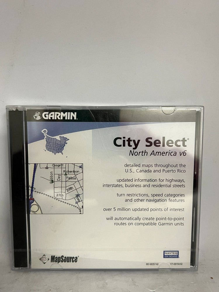 MapSource - City Select North America