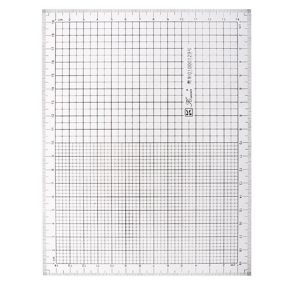 Acrylic Coordinate Ruler Grids Ruler for Hand Drawing
