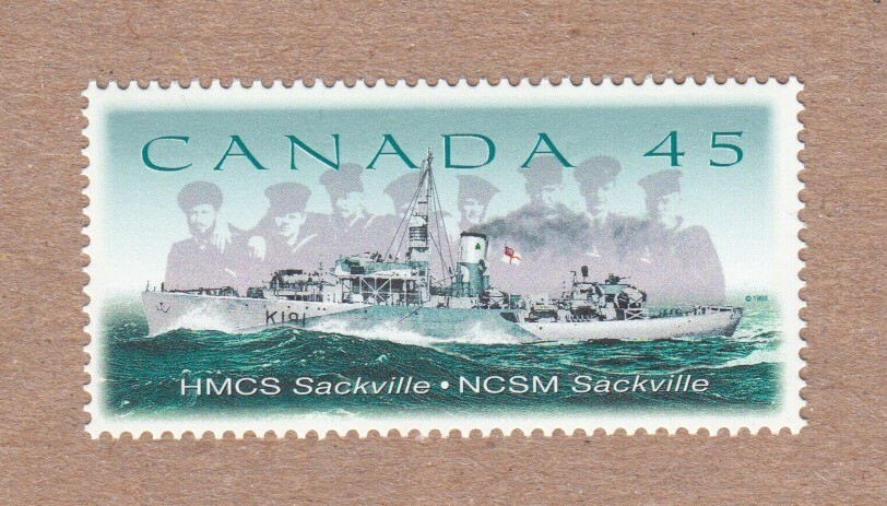 WARSHIP = Naval Corvette = Canada 1998 #1762 MNH