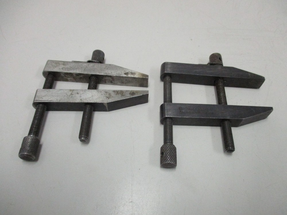 2 Machinist Parallel Clamps 1 Moore & Wright, 1 Unbranded