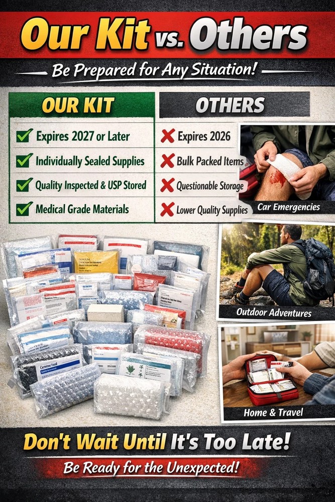 Emergency Hydration Kit - Saline / Lactated Ringer - IV Start Kit, First Aid