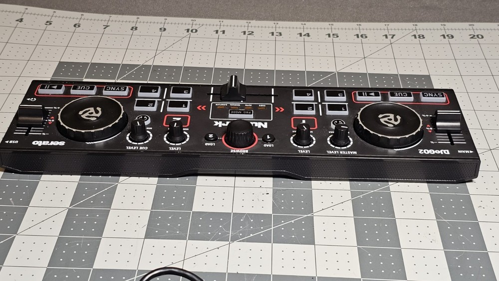 Numark DJ2GO2 Touch | Pocket DJ Controller with Jog Wheel Scratch