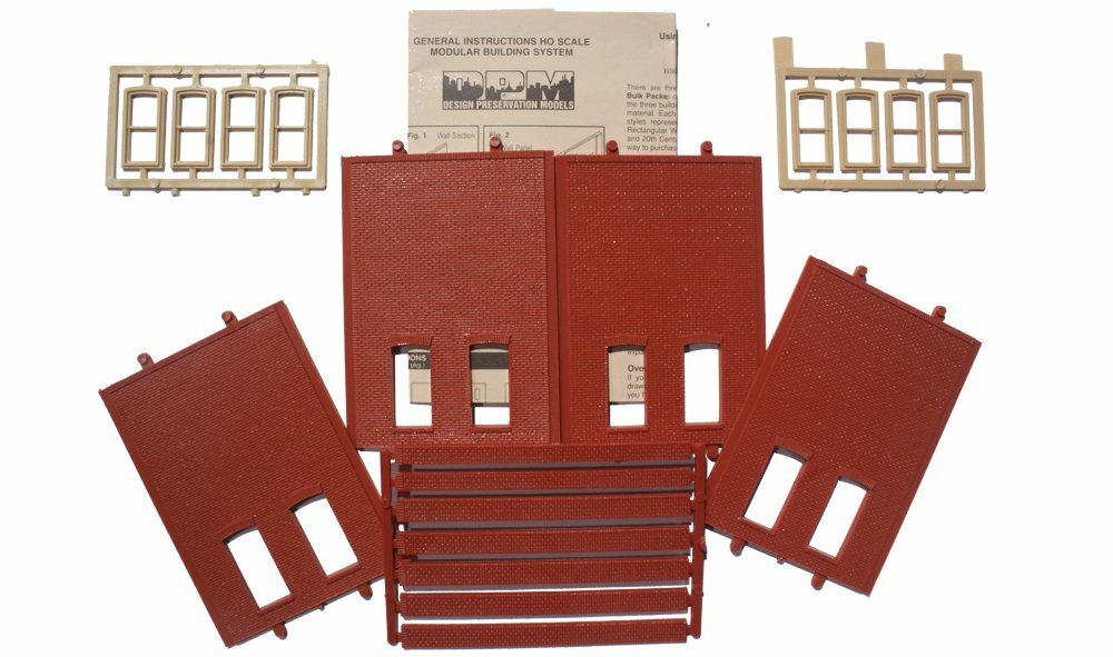 NEW DPM 30137 Two-Story Rectangular 2-Window Low Kit HO Scale FREE US SHIP