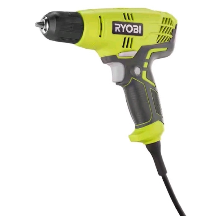 "Ryobi 5.5 Amp Corded 3/8"" Variable Speed Compact Drill/Driver with Bag "...127