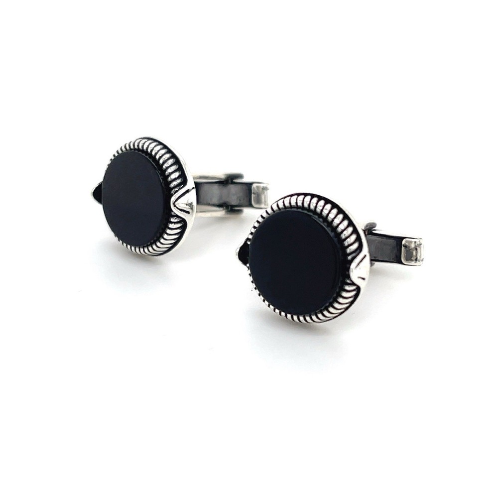 925 Silver Cufflinks with Chalcedony.