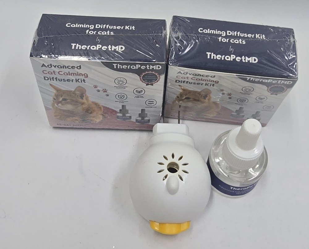 TheraPetMD Advanced Cat Calming Diffuser Kit Pheromone Plug-In 48ml Refill