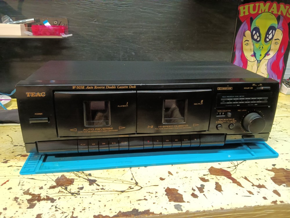 Teac W-505R Auto Reverse Double Cassette Deck 100% Functional FREE SHIPPING 💥💥