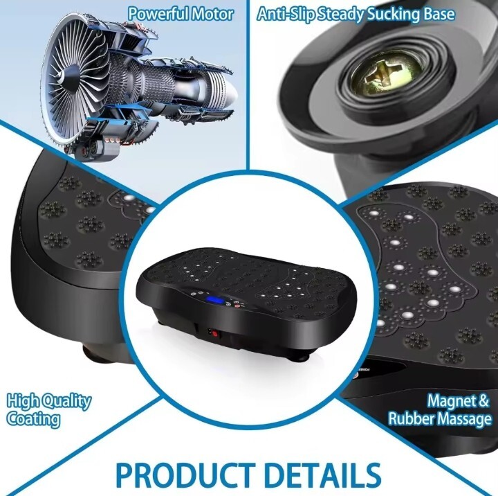 Vibration Plate Exercise Machine with Remote Control, Vibration Platform, Who...