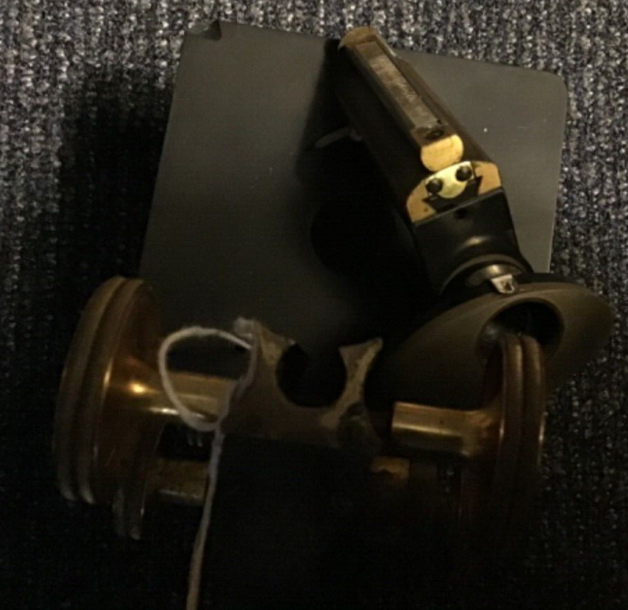 Ernst E.Leitz Wetzlar microscope Vintage Original Brass Knobs ASIS Parts Salvage