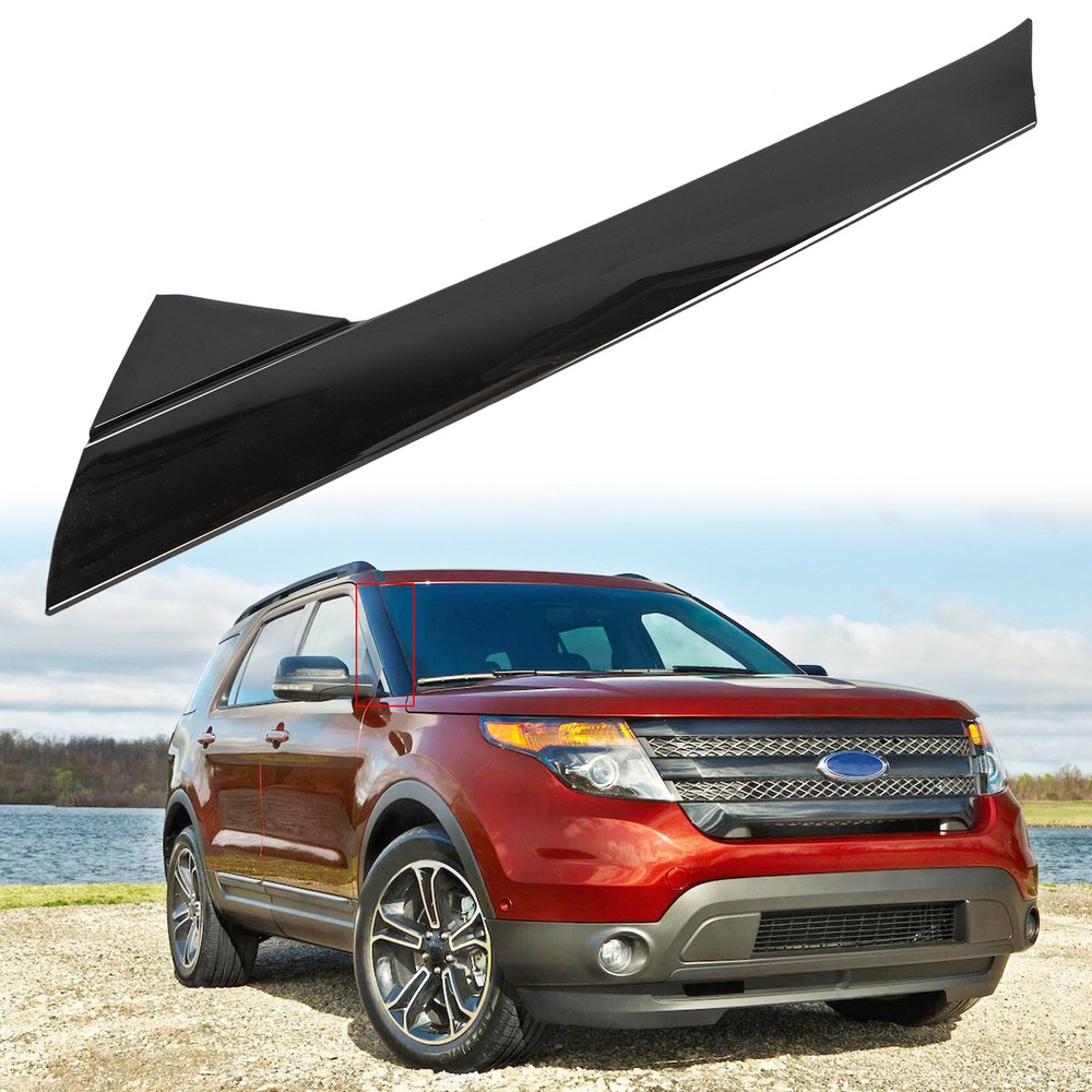 For 2011-19 Ford Explorer Windshield Outer Trim Pillar Molding Seal Right Side