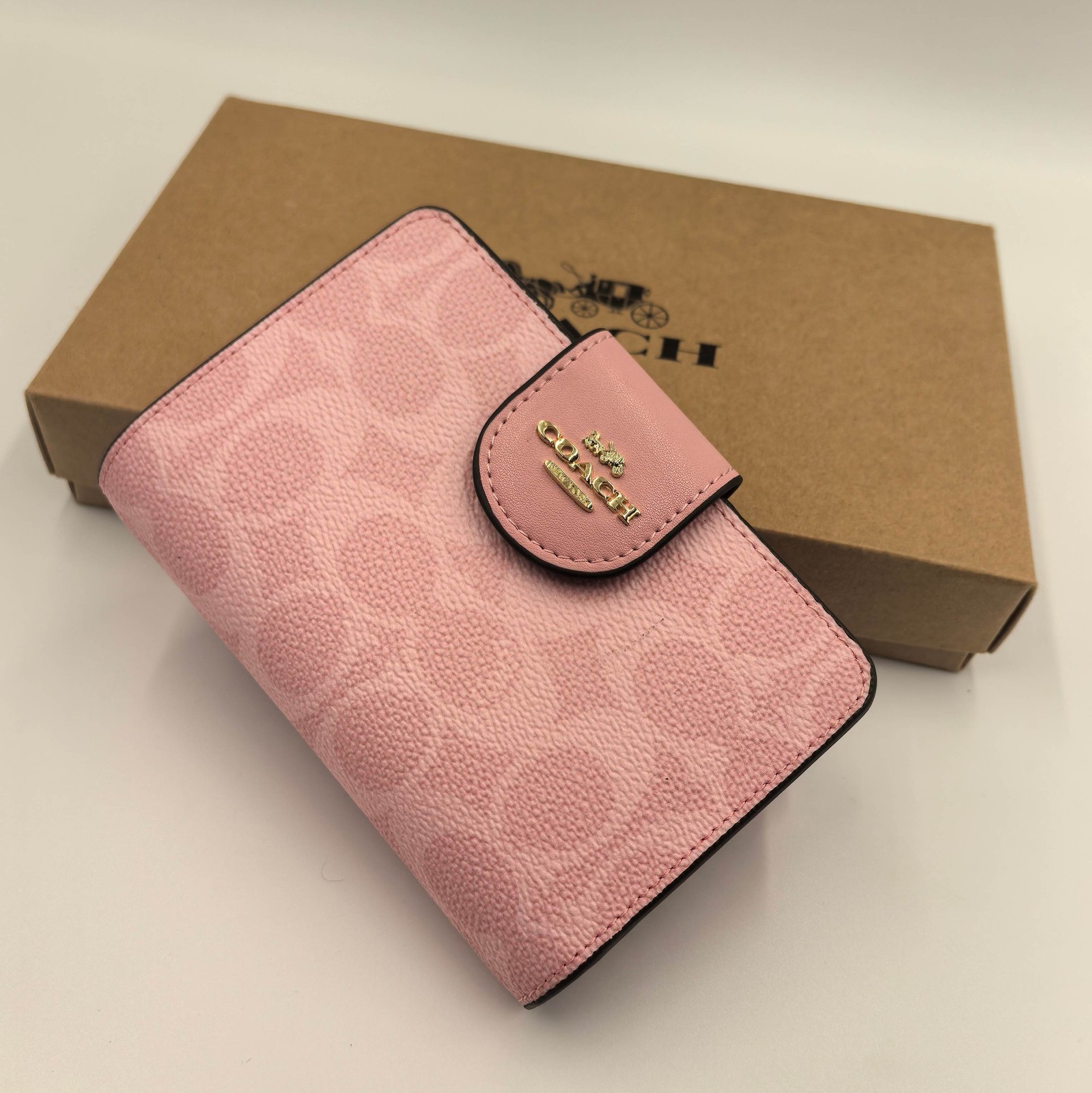 Wallet In Signature Pink with Logo CW786