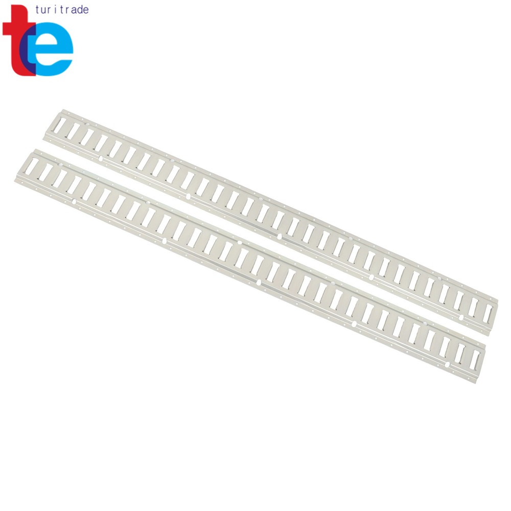 2PC 5' E-Track Tie-Down Rail For Truck Trailer Cargo Van Utility Silver