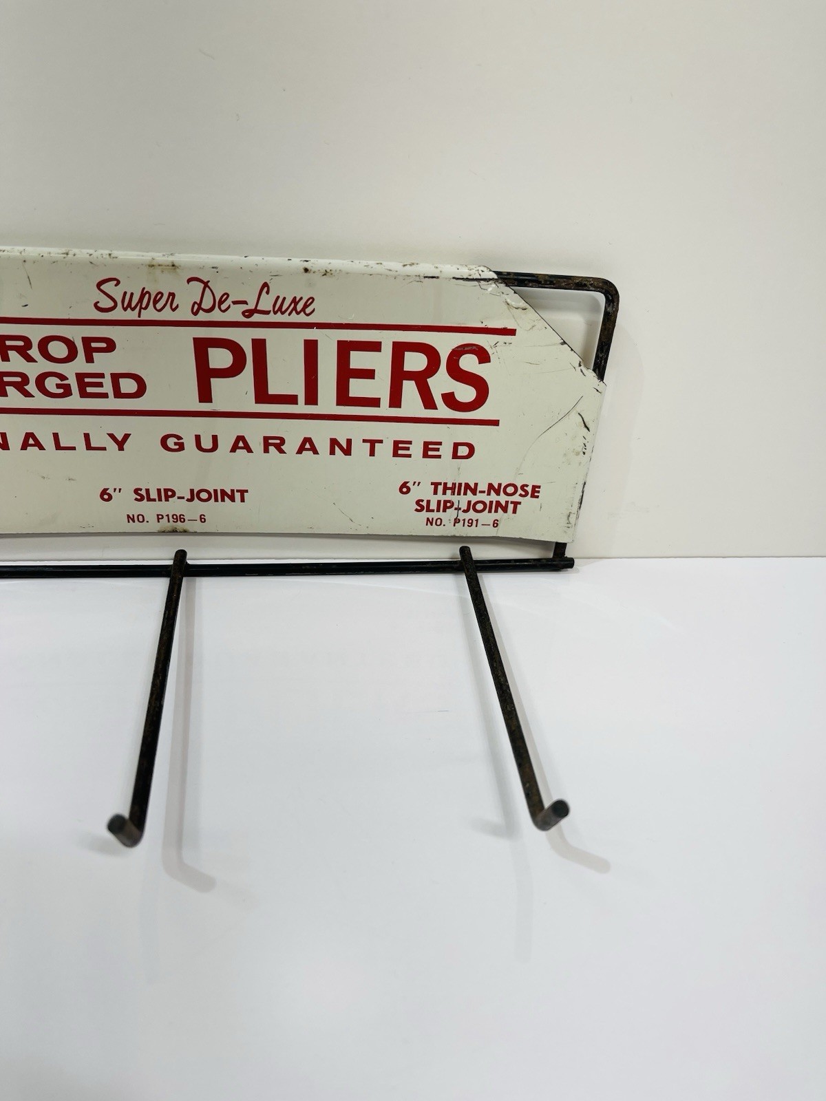 Fuller's Drop Forged Pliers Advertising Metal Store Display Rack Super De-Luxe