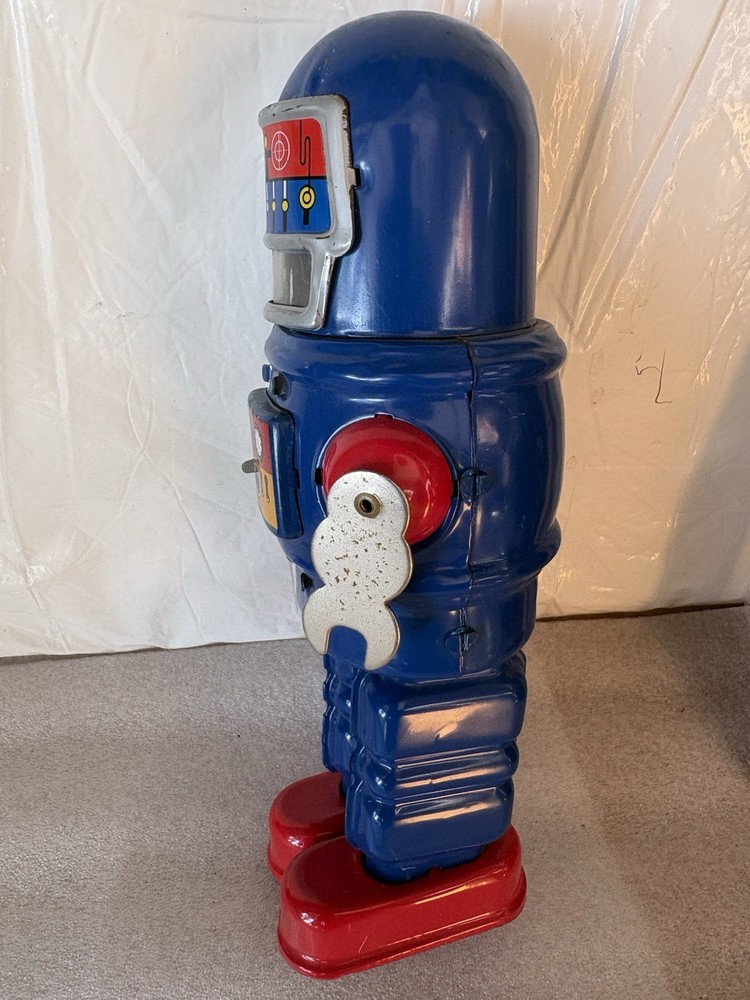 Mechanical Sparkling Roby Robot Tin