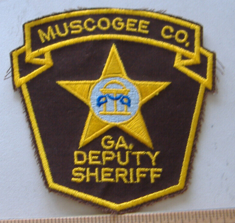 MUSCOGEE  COUNTY SHERIFF DEPT  GEORGIA  FABRIC PATCH