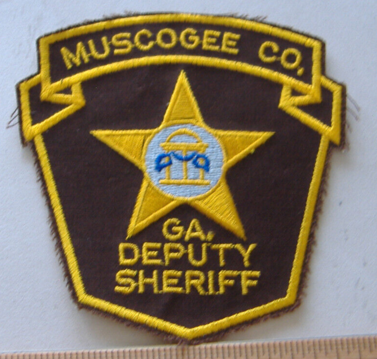 MUSCOGEE COUNTY SHERIFF DEPT GEORGIA FABRIC PATCH