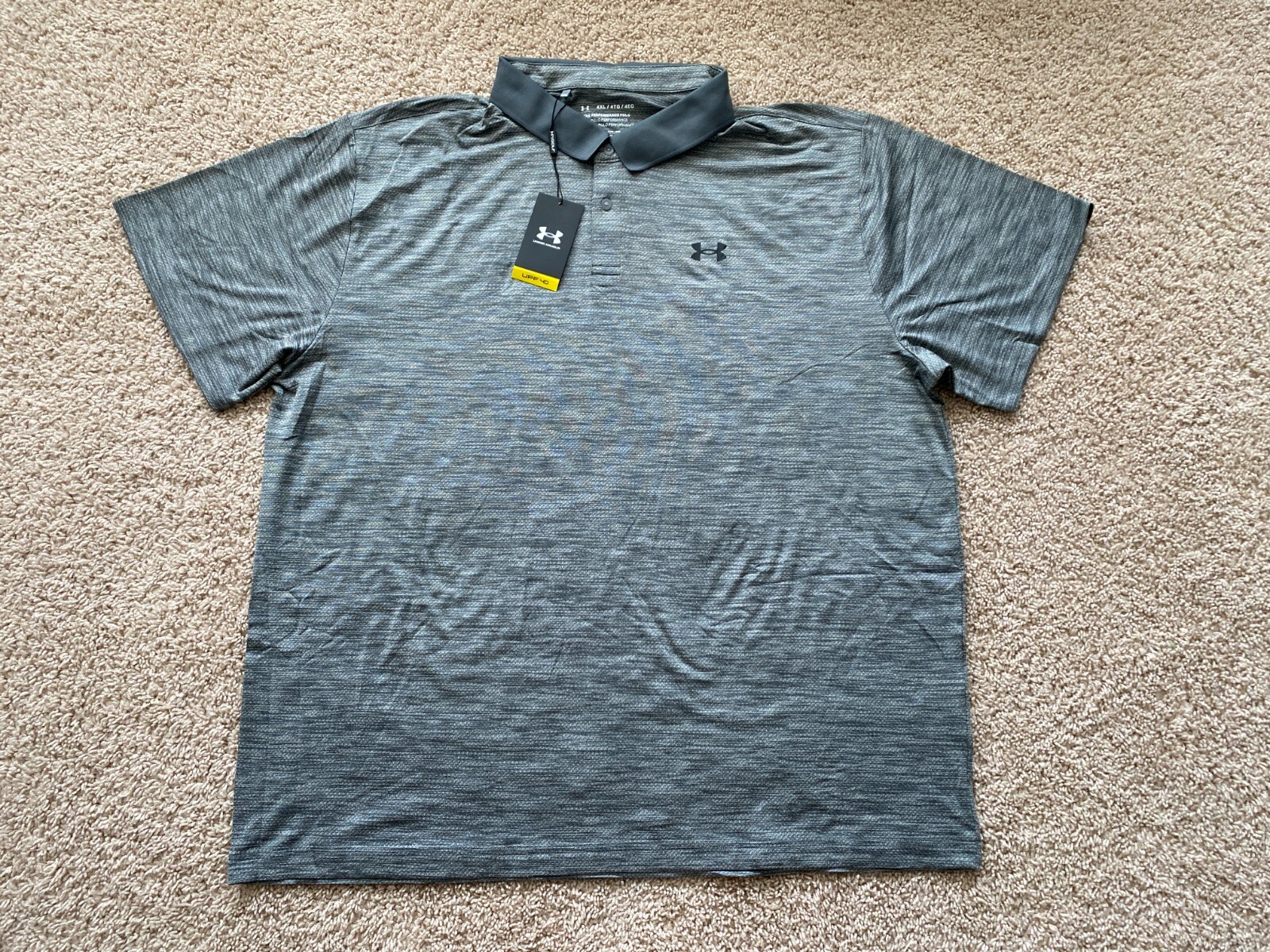 Under Armour Tech golf polo shirt men 4XL 1342080