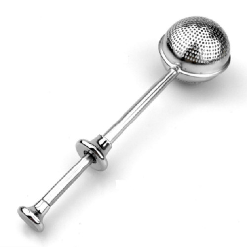Ball-Shape Push Style Tea Infuser Strainer