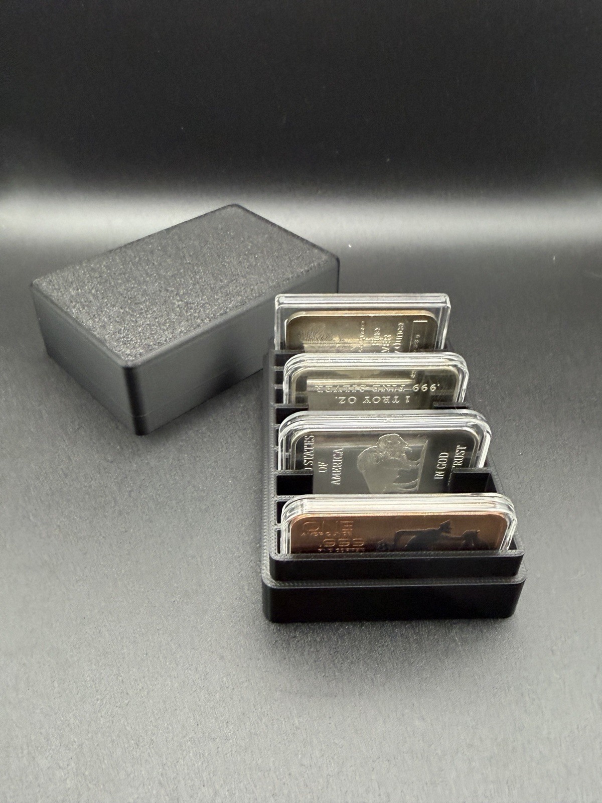 10x 1oz Silver Stacker Bar Storage Case Holder Fits AirTite Capsules