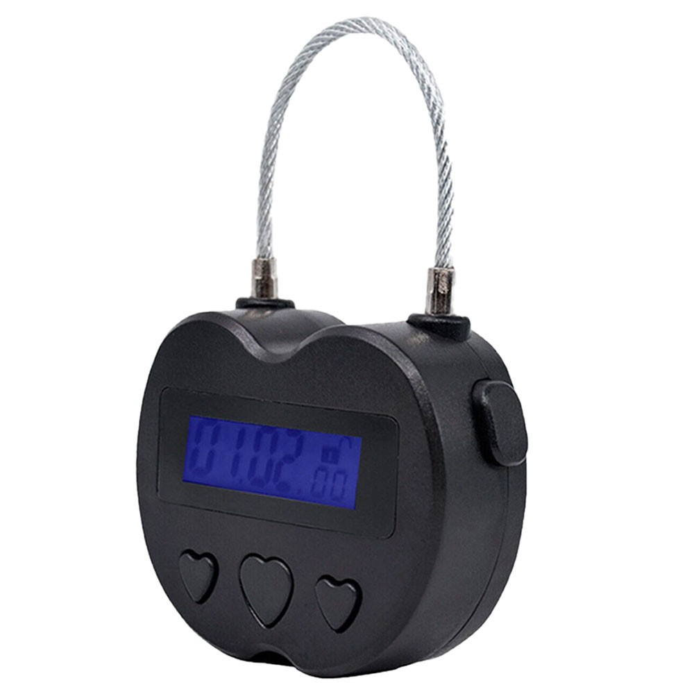 1x Black Time Lock LCD Display Time Lock Multifunction Travel Electronic Timer