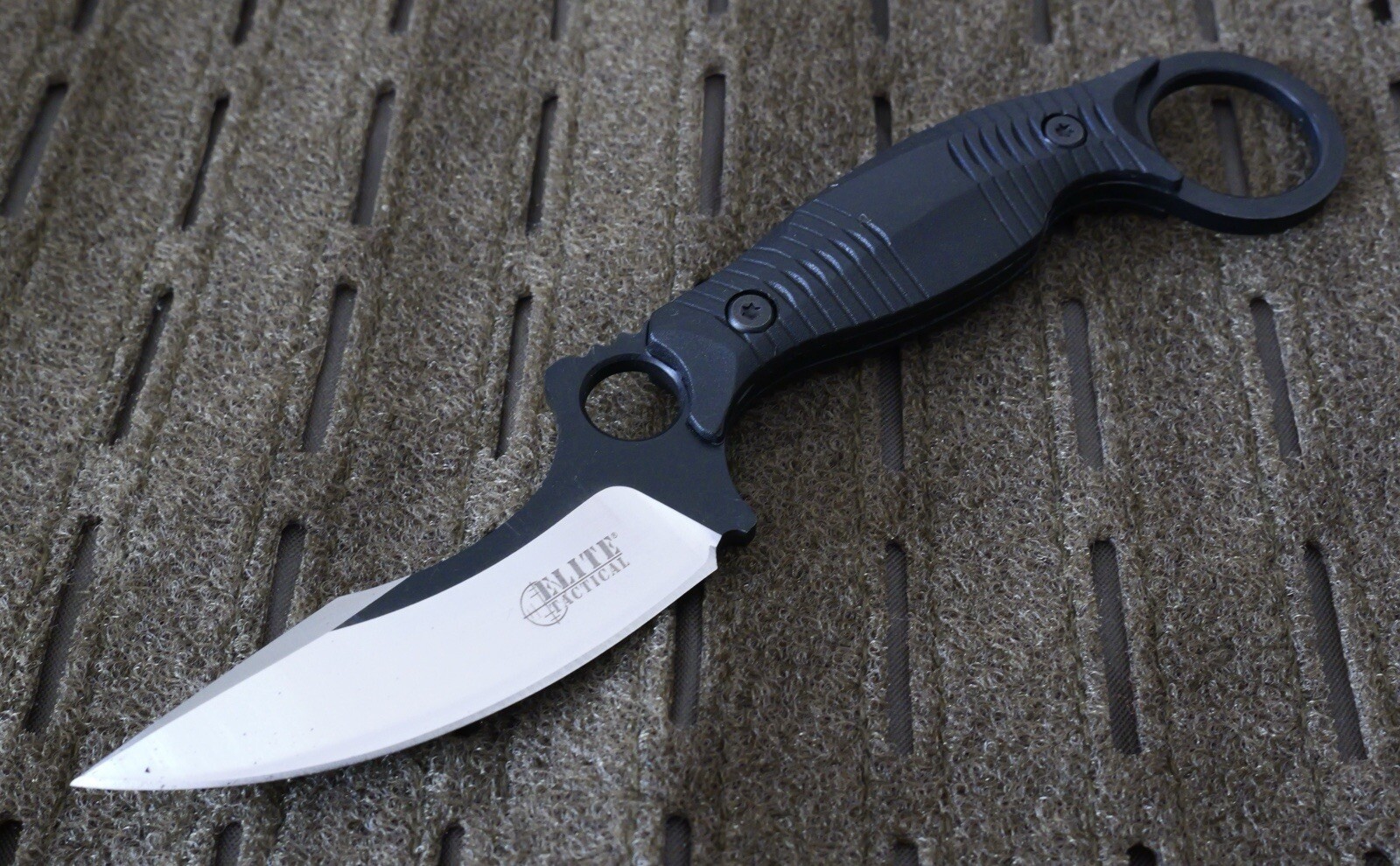 Horizontal Carry Fixed Blade Knife 7.5" Overall Neck Knife Tactical 8CR13 Steel
