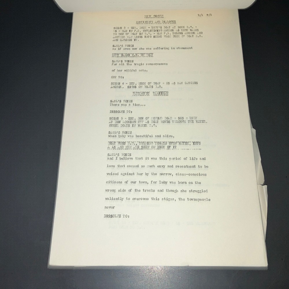 RUBY GENTRY (1952) King Vidor Dialogue & Continuity Scripts+SELZNICK COPIES+COA!