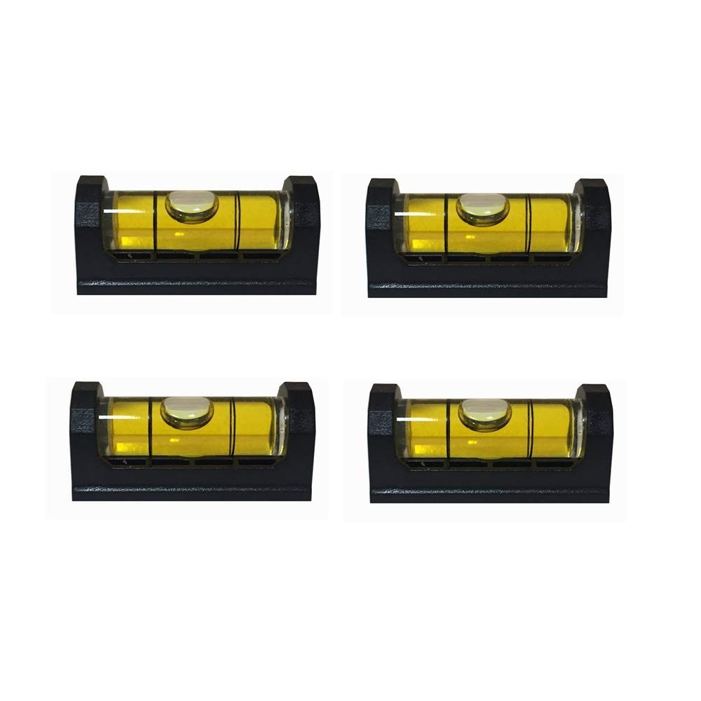 4pcs Gunsmith Level, Scope Mounting Leveling Bubble Tool with Magnetic Yellow