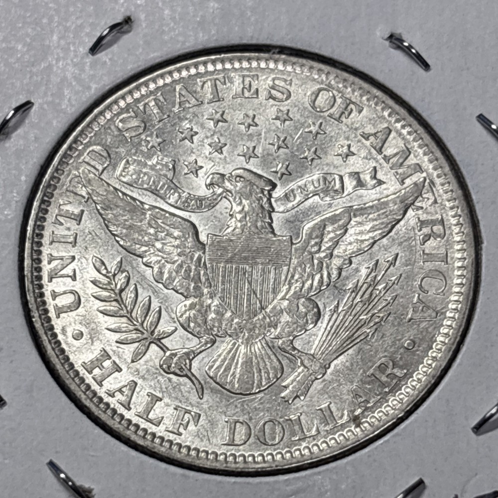 1899 P BARBER HALF DOLLAR REALLY NICE AU 90% Silver