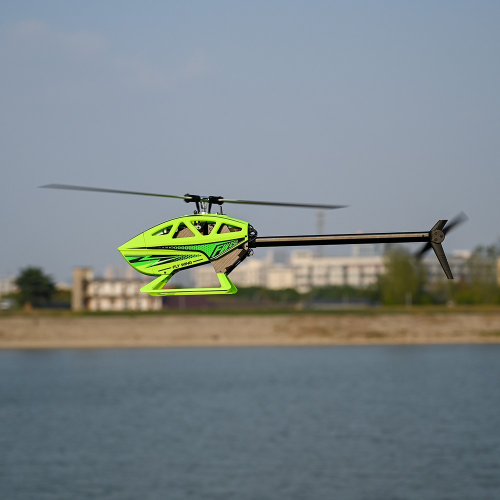FlyWing FW450L V3 RC Helicopter ACE Flight Controller RTF 2 Battery Green