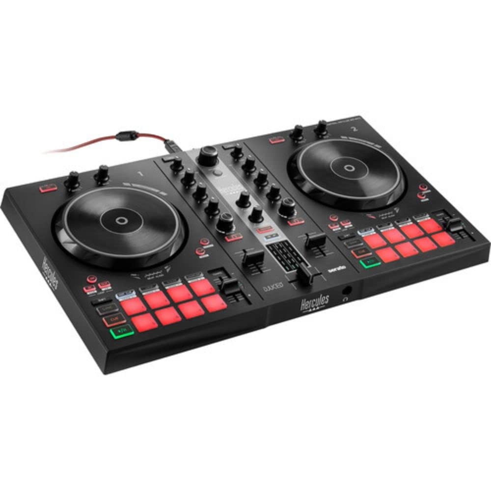 Hercules DJ Control Inpulse 300 MK2 2-Deck USB DJ Controller Bundle