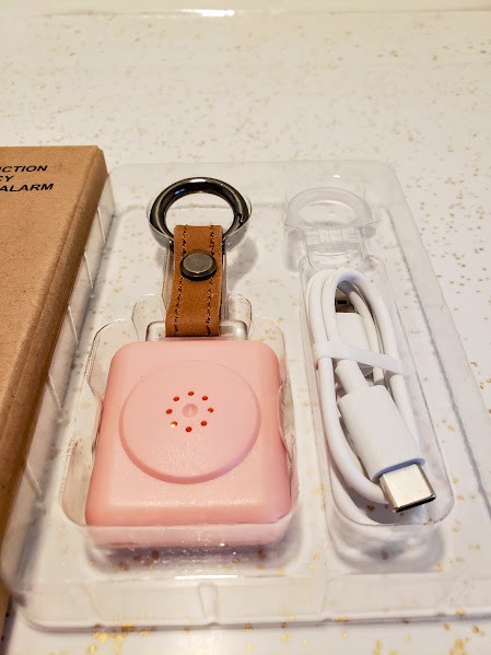 LE Sircut PA01 Multi Function Emergency Personal Alarm Pink Rose /LED Flashlight