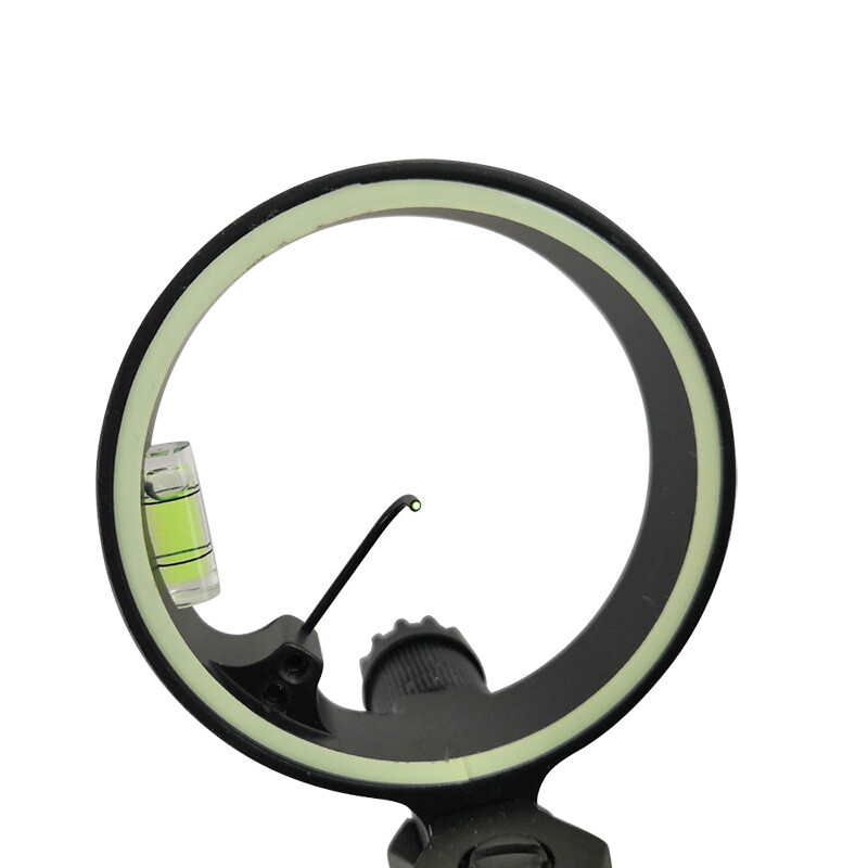 Archery Compound Bow Sight 1 Pin Professional Bow Sight Light Micro Adjustable
