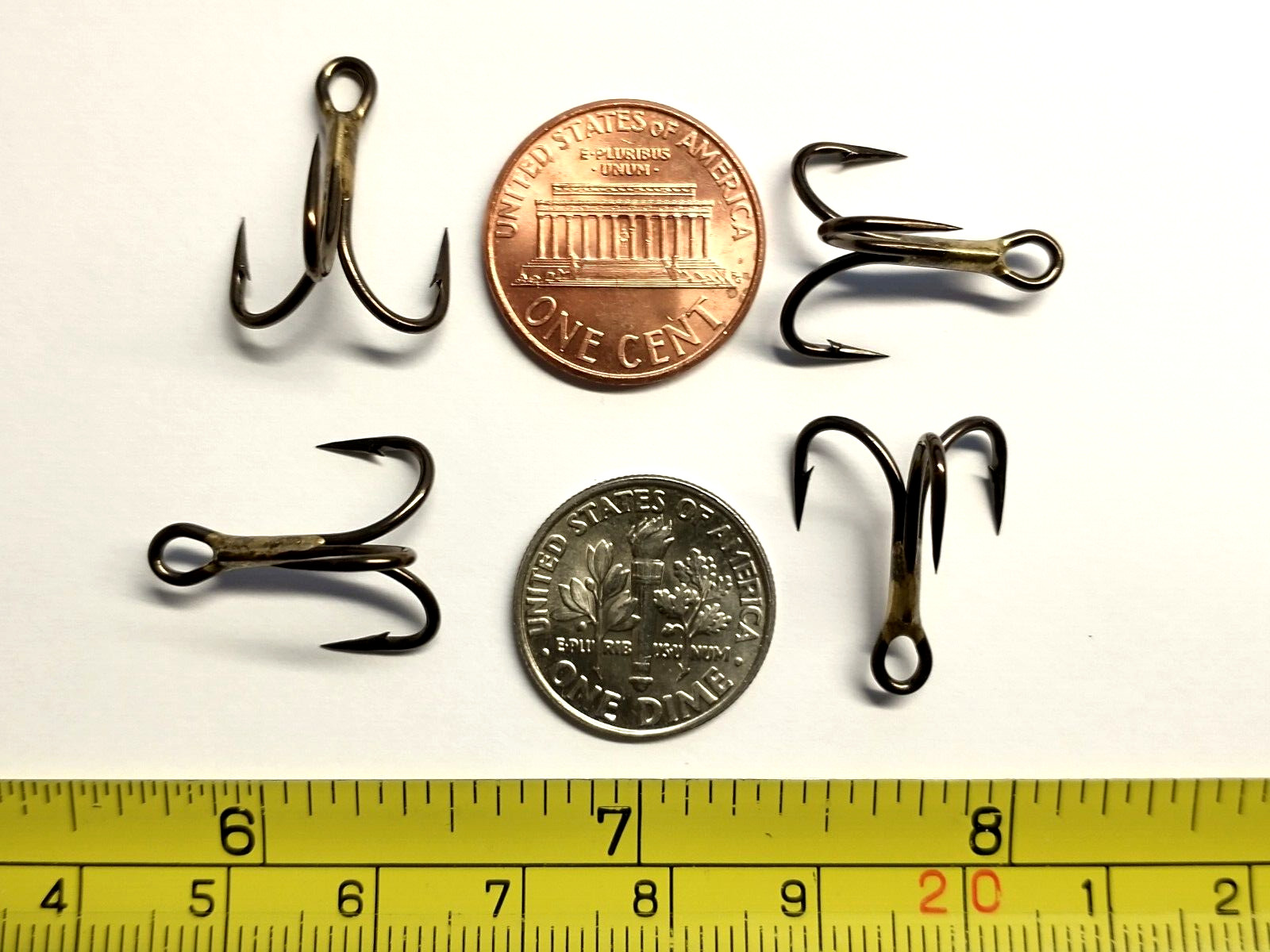 (100) VMC 4X OSHAUGHNESSY TREBLE HOOKS (SIZE 6) BRONZE (9626BZ) BULK 9626 BZ