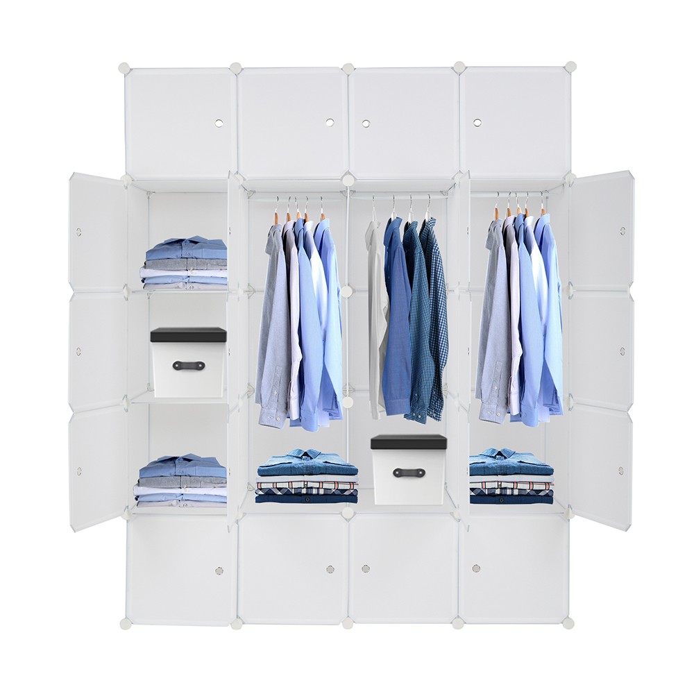 20 Cube Organizer Stackable Plastic Cube Storage Shelves Design
