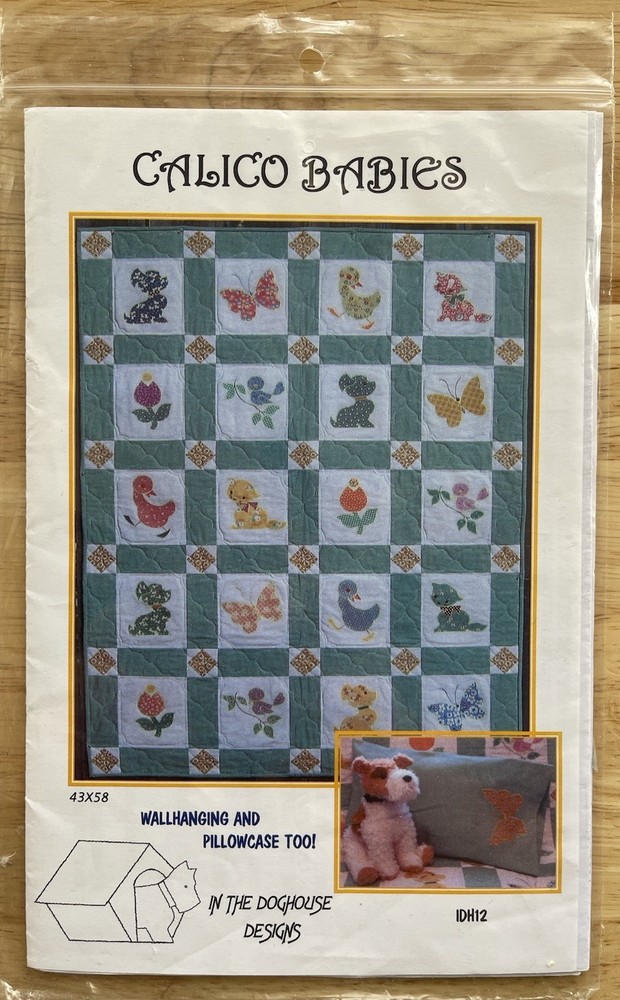 Calico Babies Quilt, Wallhanging & Pillowcase Pattern