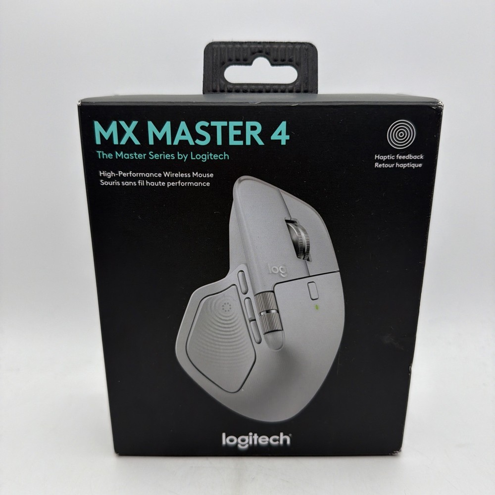 Logitech MX Master 4 Wireless Mouse, Pale Gray