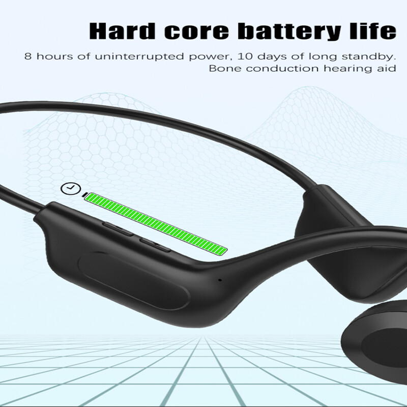 Ear-Hook Comfortable Wireless Bluetooth Headset Stereo Headphone Bone Conduction